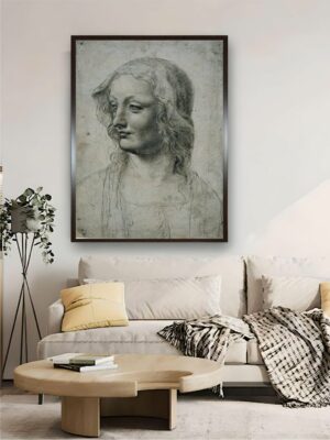 “Grey & Black Maestro Della Pala Sforzesca Canvas Painting Wall Art”