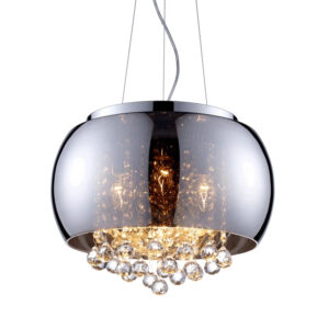 Simig lighting wholesale New classic glass circular lampshade Crystal cristal pendant lamp chandelier