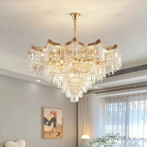 New Modern Large Chandelier Material Chandelier Light Luxury Designer Chandelier Dining Room Nordic Crystal Creative Modern Gold