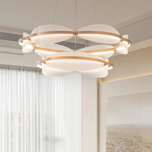 Home Decor Modern design High ceiling Round Led Pendant Lamp Luxury Chandelier Pendant Light